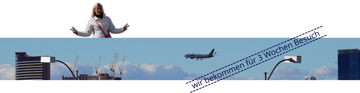 wir bekommen für 3 Wochen Besuch ---------------------------------------------- ----------------------------------------------